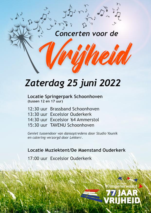 Poster Concert voor de vrijheid