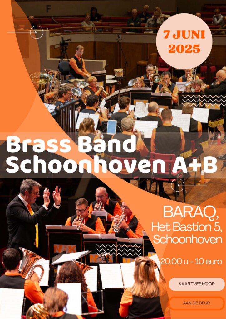 7 Juni: Brass Band Schoonhoven A & B in Concert